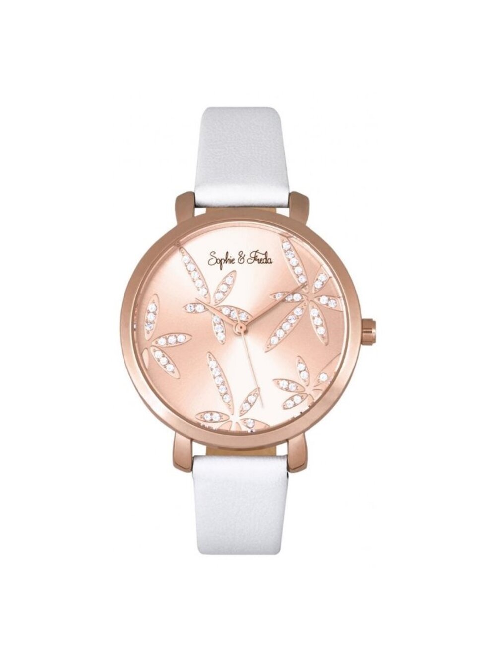 NWT Sophie And Freda Key West Rose Gold Dial Ladies Watch